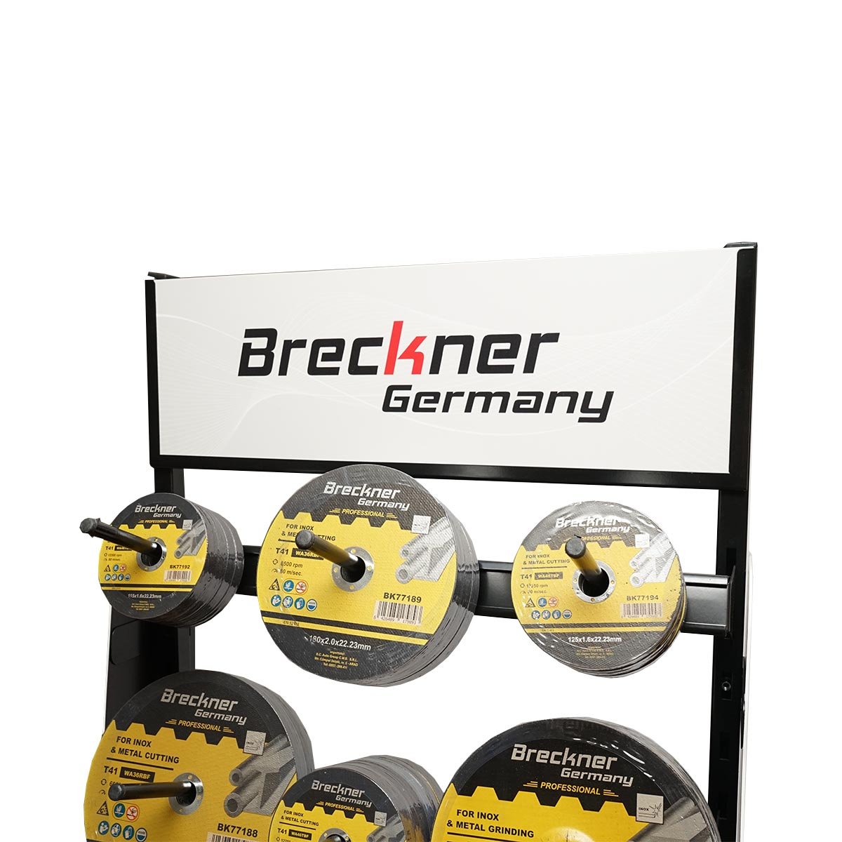 Stand prezentare panze/discuri flex echipat Breckner Germany
